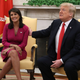 President Donald Trump announces that he has accepted the resignation of Nikki Haley as US Ambassador to the United Nations, in the Oval Office on October 9, 2018 in Washington, DC. President Trump said that Haley will leave her post by the end of the year.